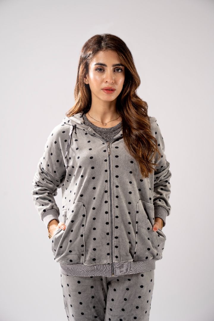 【新作】shélle Polka Dot Anorak Hoodie Polka Dot Anorak Hoodie – shéller / シェリエ